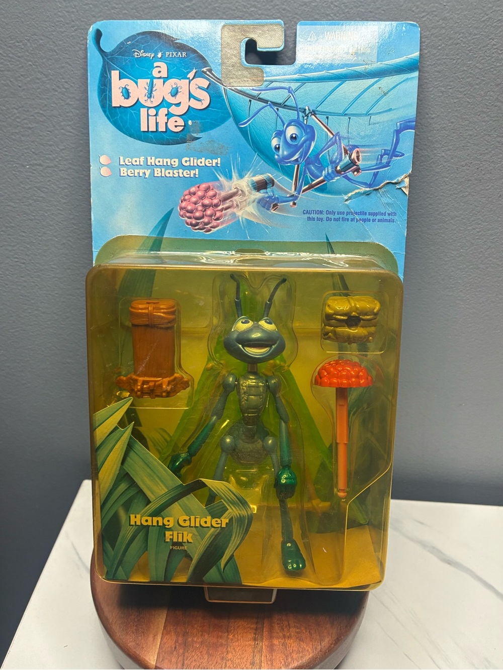 1998 Disney Pixar A Bug’s Life Hang Glider Flik Mattel Sealed Figure